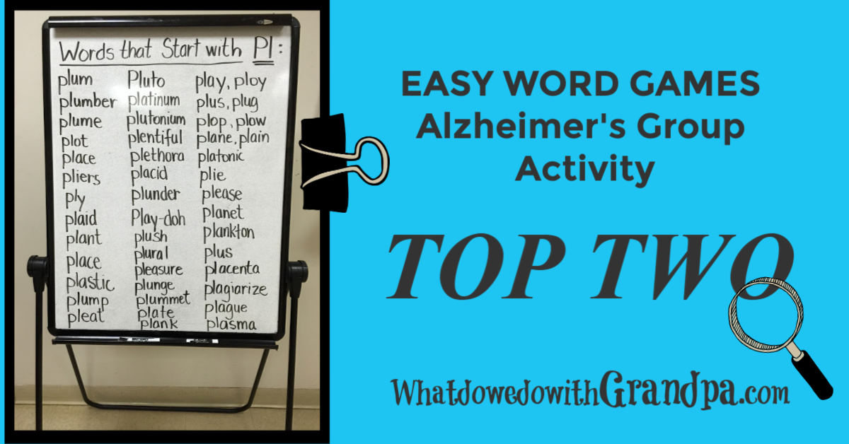 Best Word Games: Alzheimer’s Group Activity
